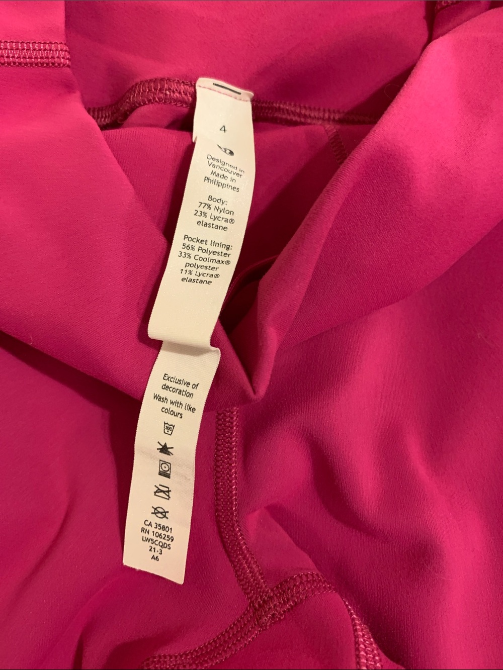 Lululemon Wunder Train High-Rise Tight in Ripened Raspberry - Picture 4 of 4